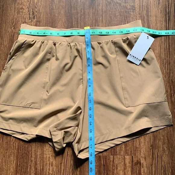 Kinesis Women’s Athletic Shorts Size Large Brown Cocoa Creme New - Picture 3 of 9